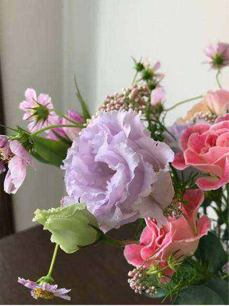 Florist preparing same-day bouquet